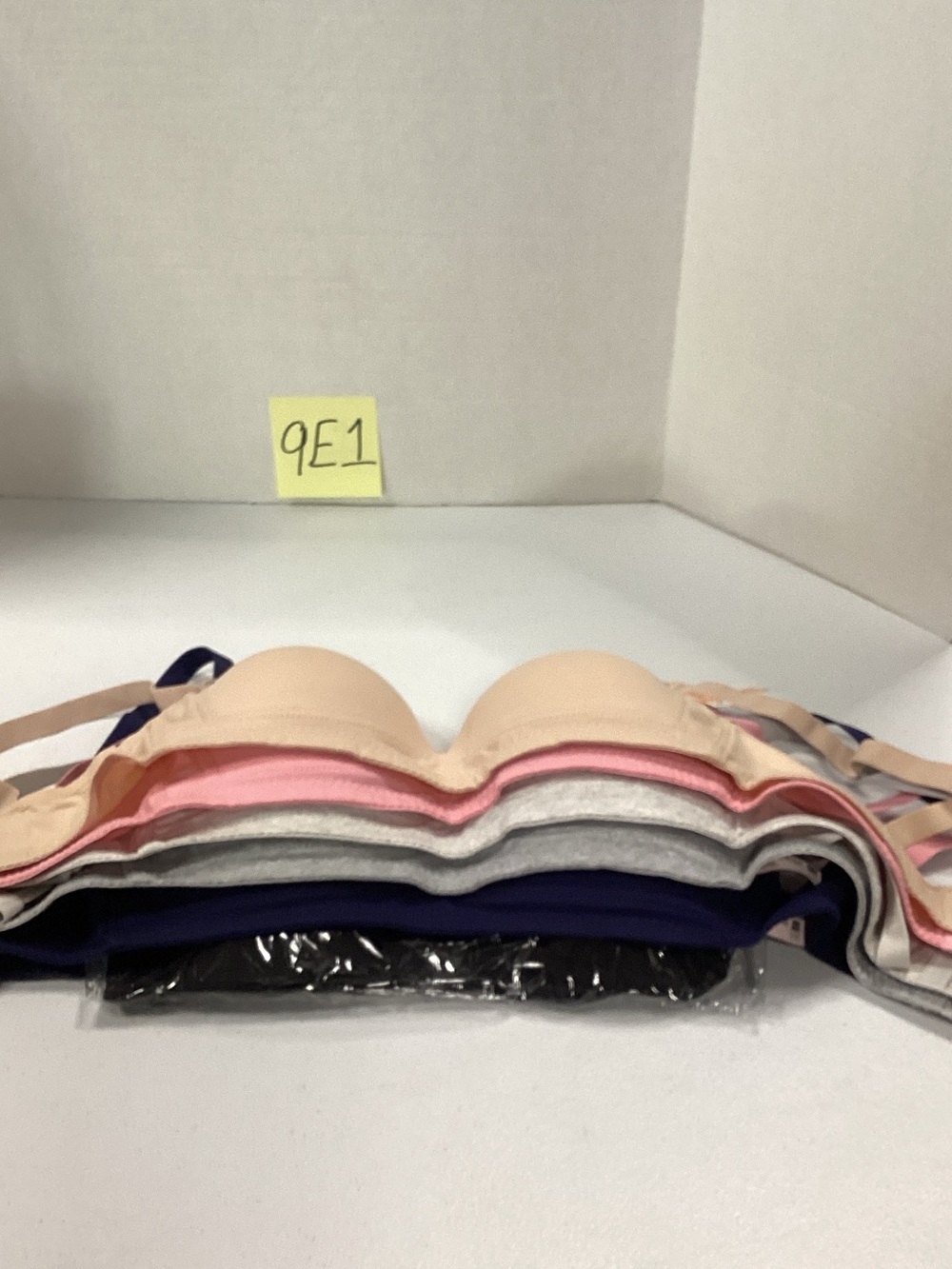 Pink Clover Pack — Beige, Pink, Gray, Navy, Black Seamless Bras 6 piece